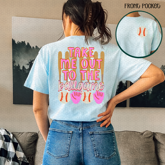 Take Me Out To The Ballgame Completed Tee