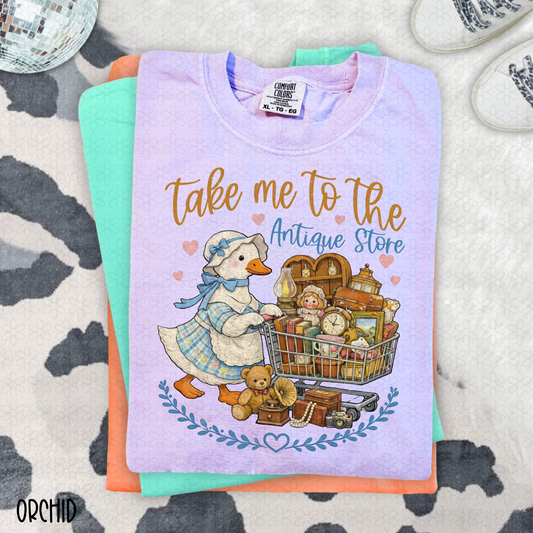 Take Me To The Antique Store Completed Tee