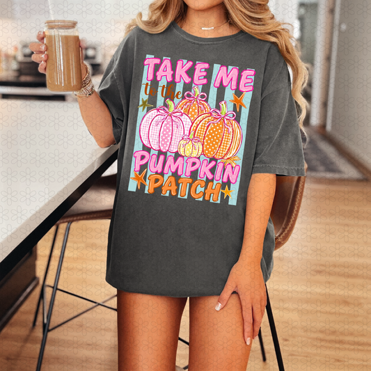 Take Me to the Pumpkin Patch Completed Tee