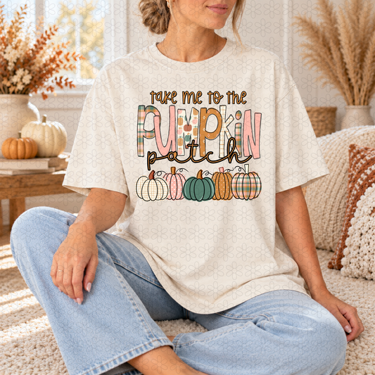Take me to the pumpkin patch Completed Tee