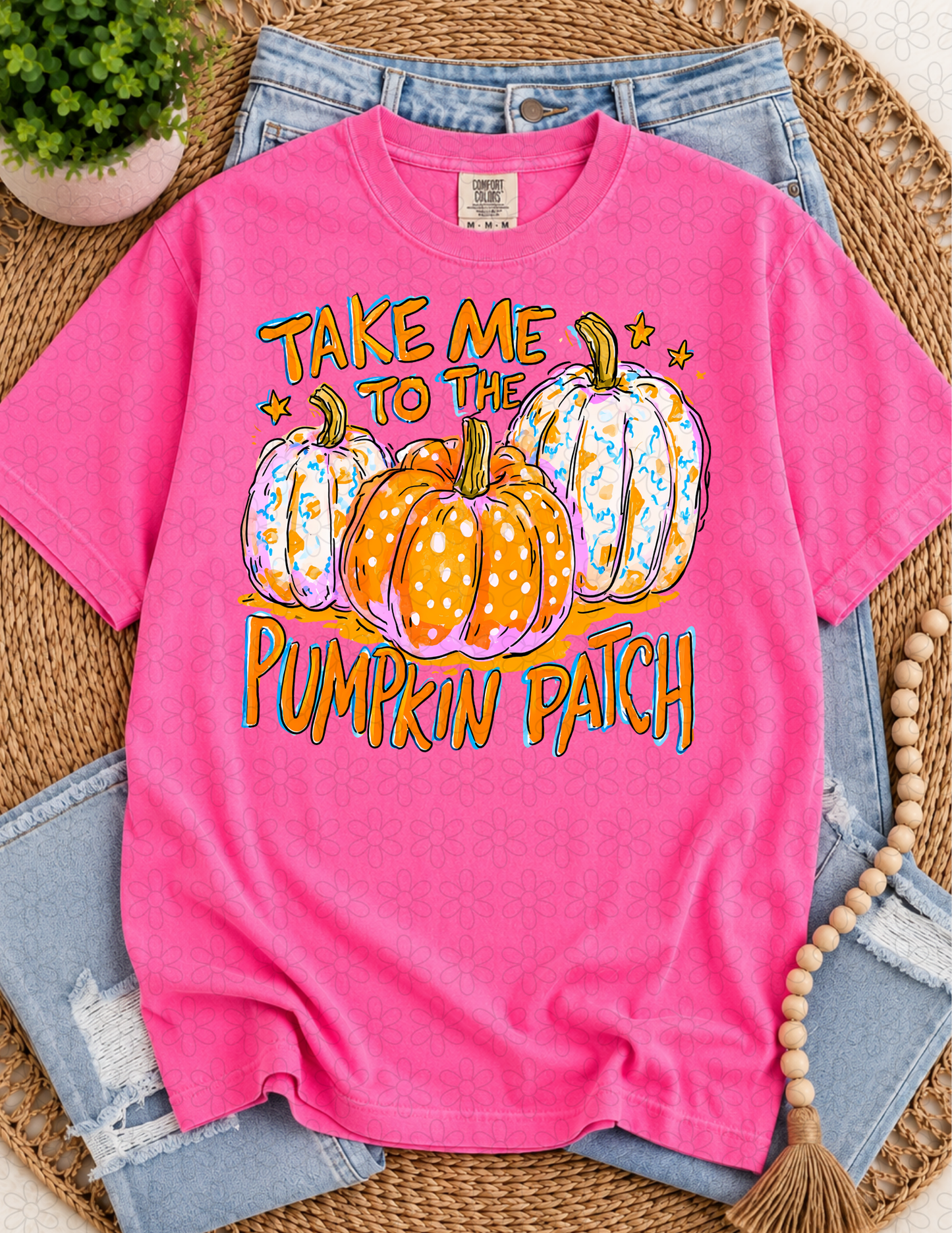 Take me to the pumpkin patch Completed Tee