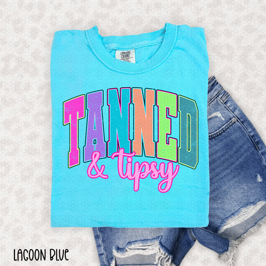 Tanned and Tipsy Completed Tee