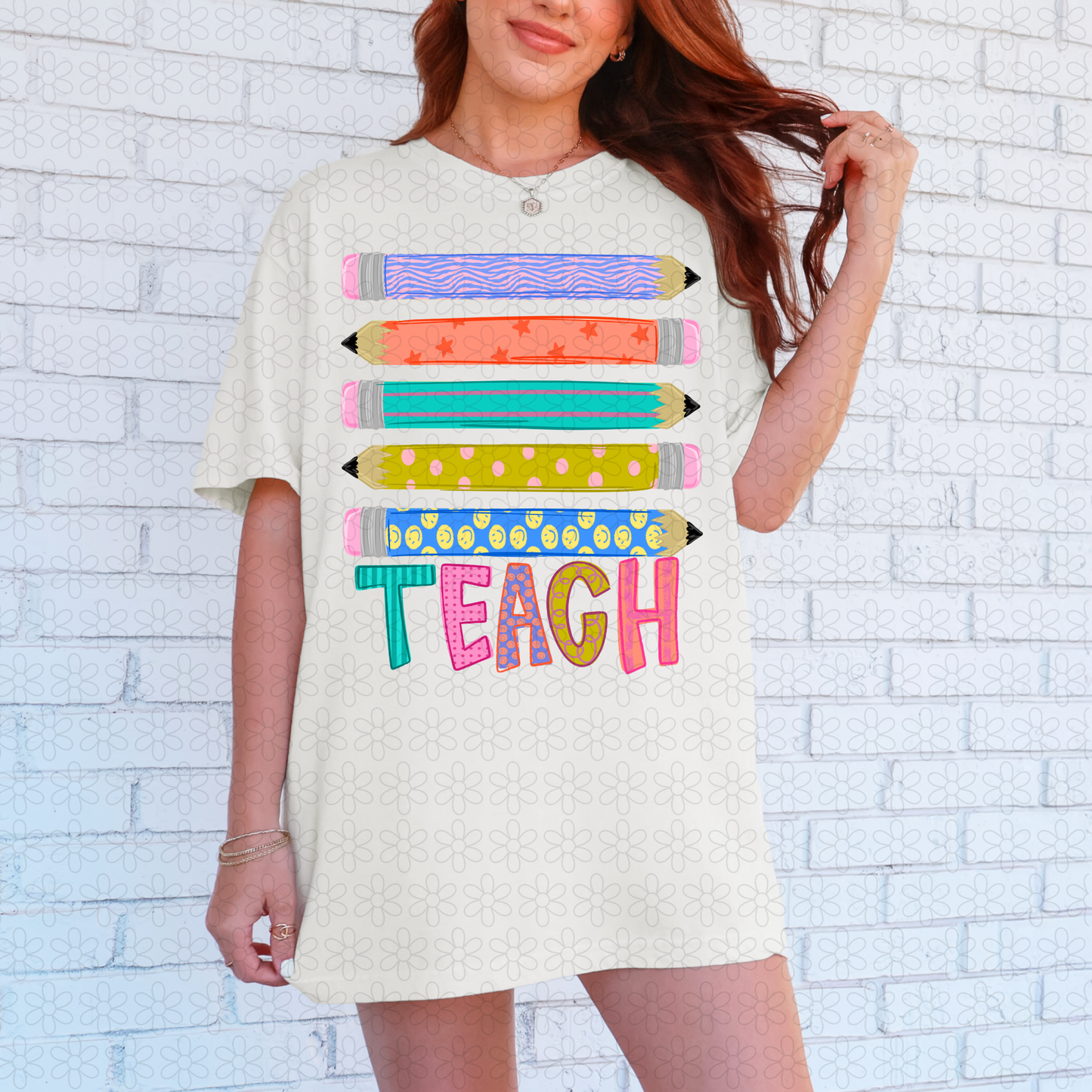 Teach Pencils Completed Tee