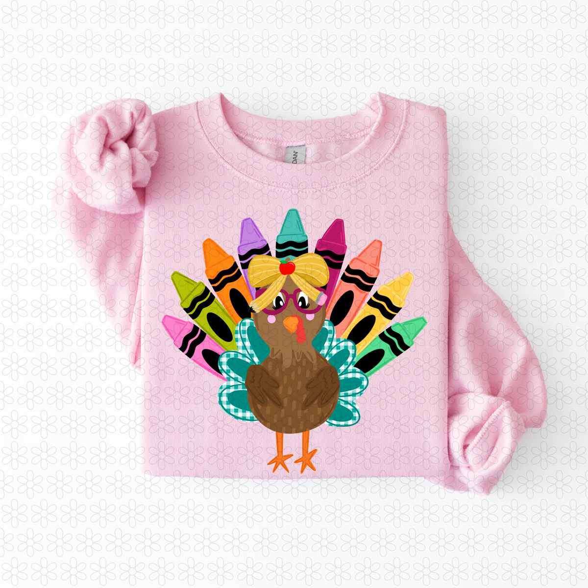 Teacher Turkey Nameplate Completed Tee