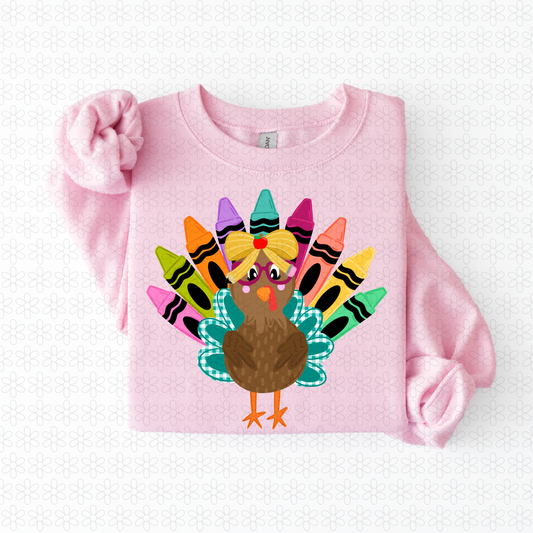 Teacher Turkey Nameplate Completed Tee