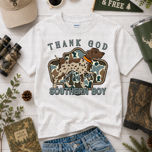 Thank God I'm A Southern Boy Completed Tee