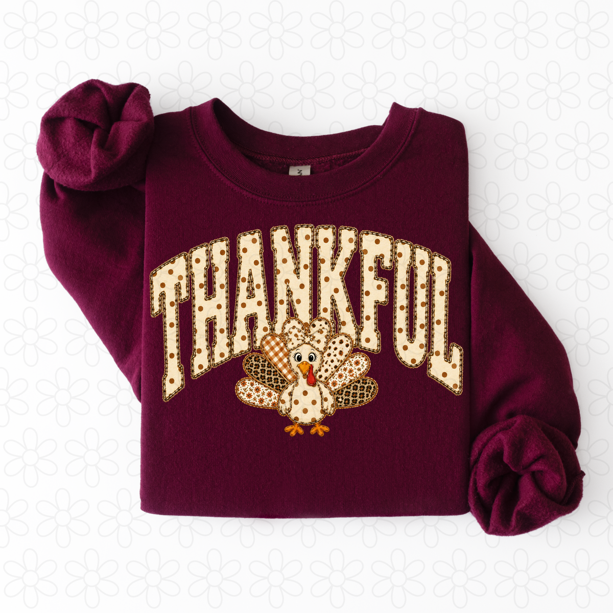 Thankful Turkey Completed Tee
