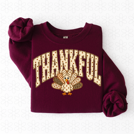 Thankful Turkey Completed Tee