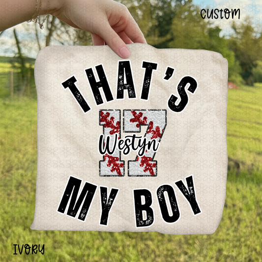 Thats my Boy Baseball Custom Completed Tee