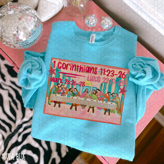 The Last Supper Pink Kids Completed Tee