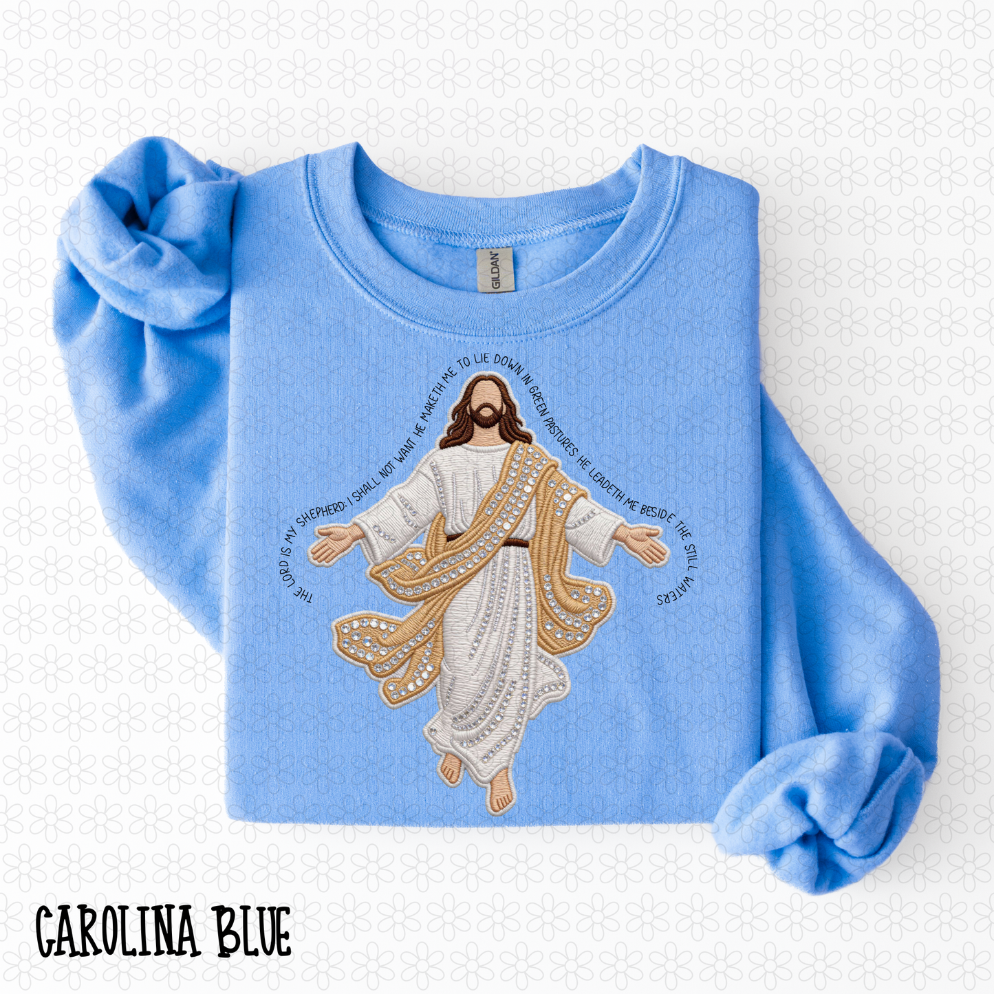 The Lord Is My Shepherd Sequins DTF Transfer