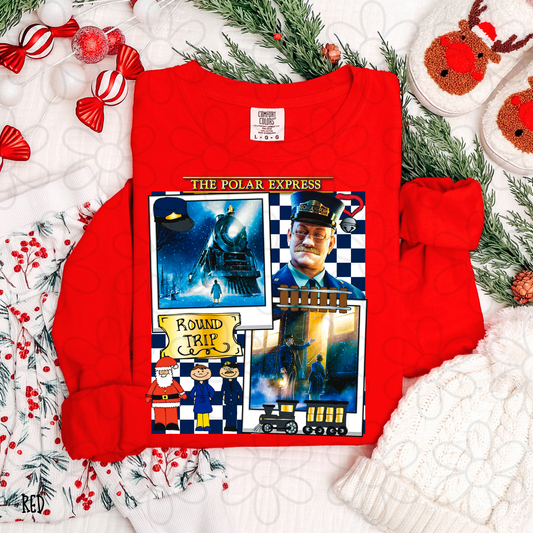 The Polar Express Round Trip Kids Completed Tee