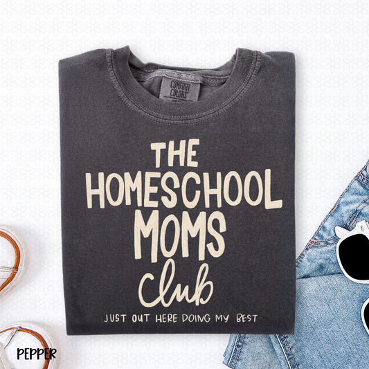 The Homeschool Moms Club- Off White Completed Tee