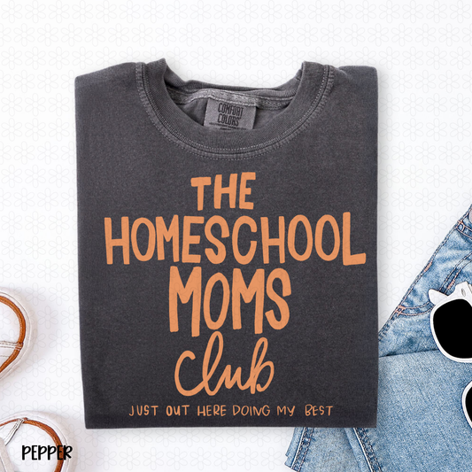The Homeschool Moms Club- Orange Completed Tee