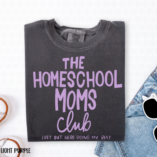 The Homeschool Moms Club- Purple DTF Transfer