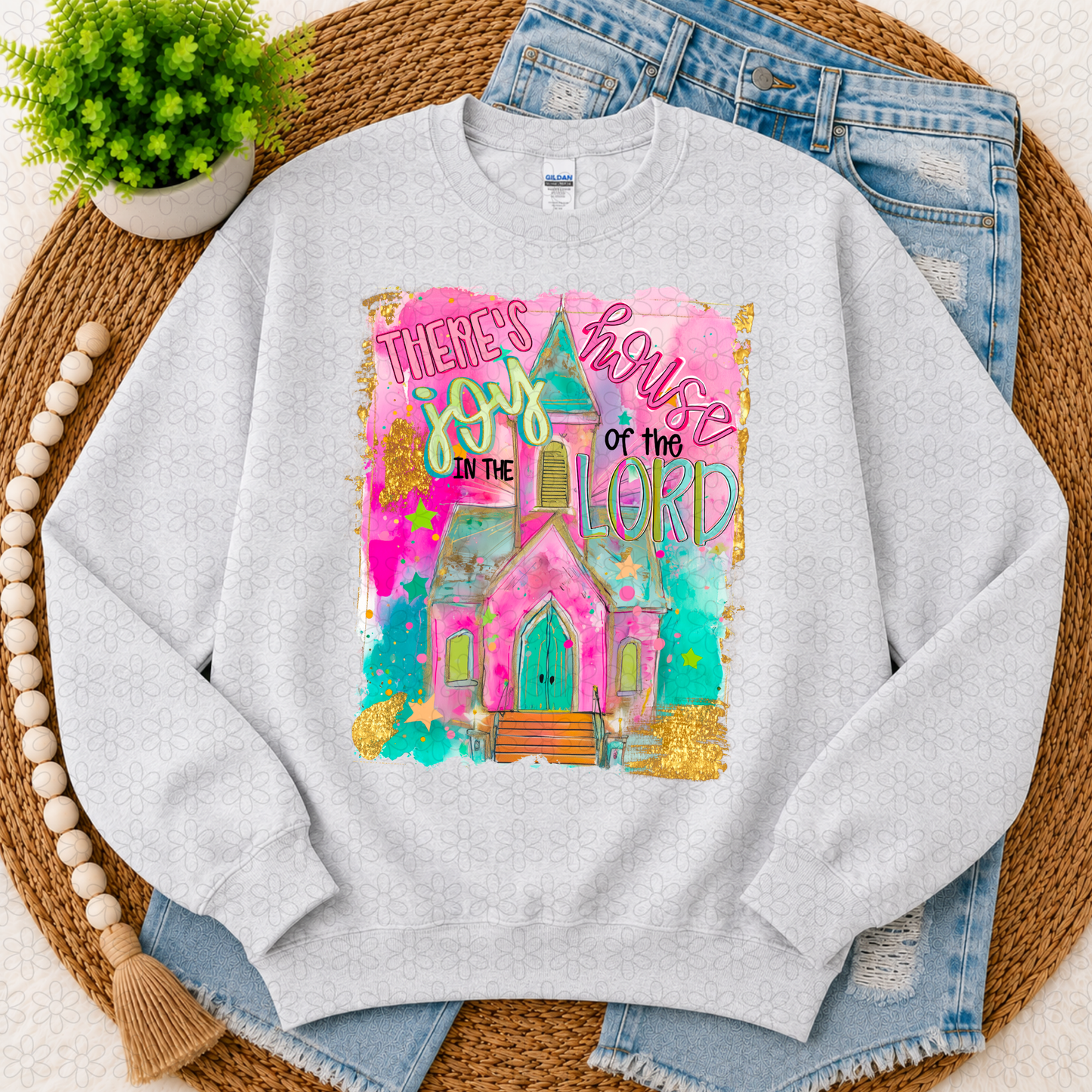 Theres joy in the house of the lord Completed Tee