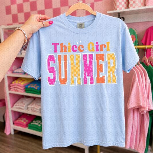 Thicc Girl Summer Completed Tee