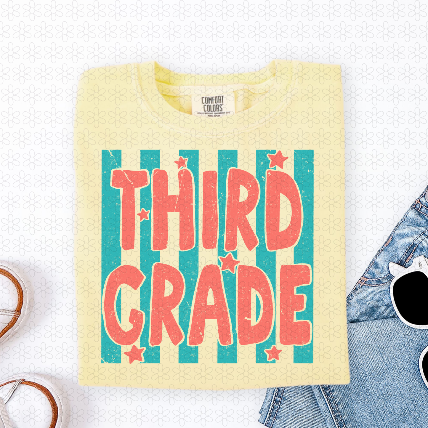 Grades Blue Stripes (Multiple Colors) DTF Transfer