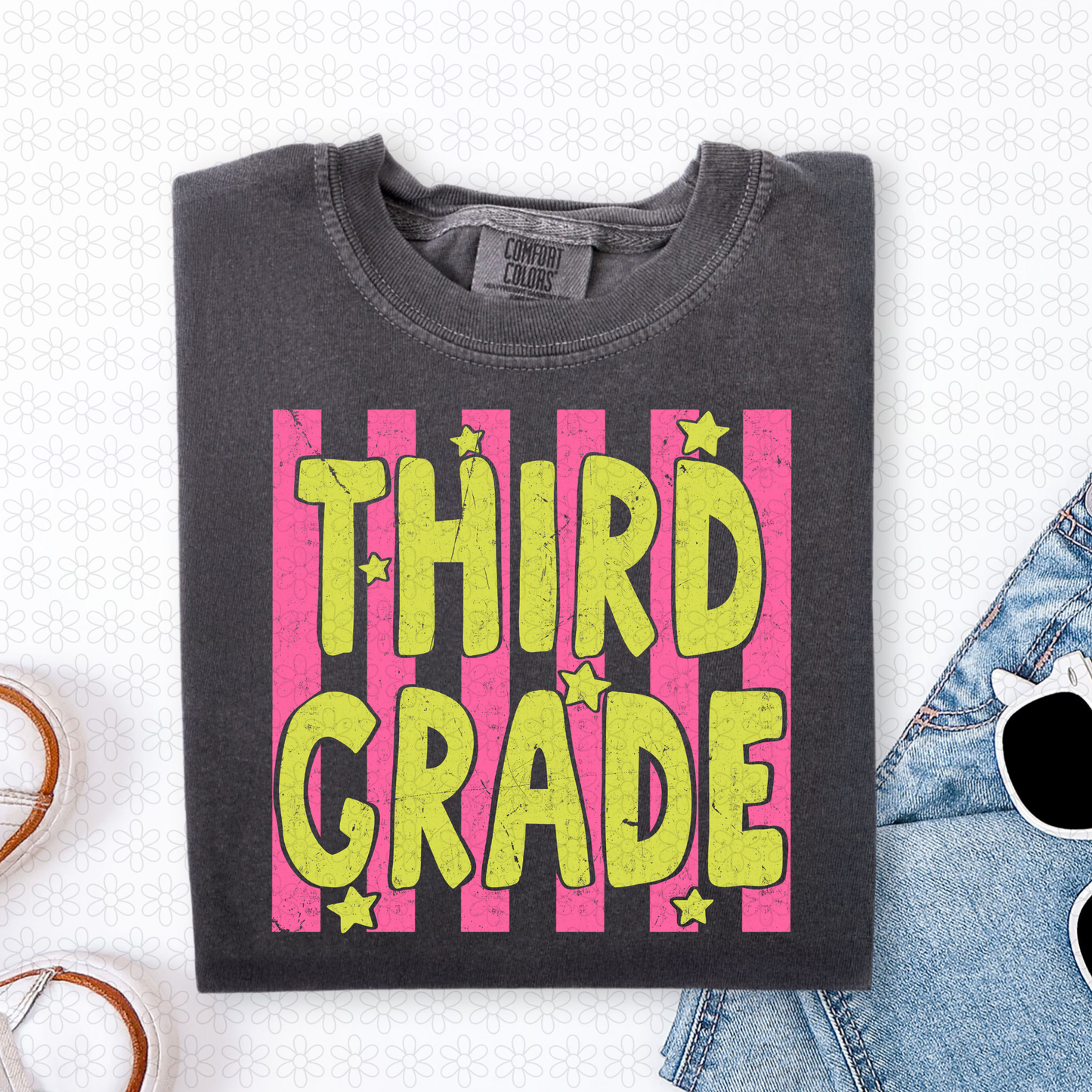 Grades Pink Stripes (Multiple Colors) Completed Tee
