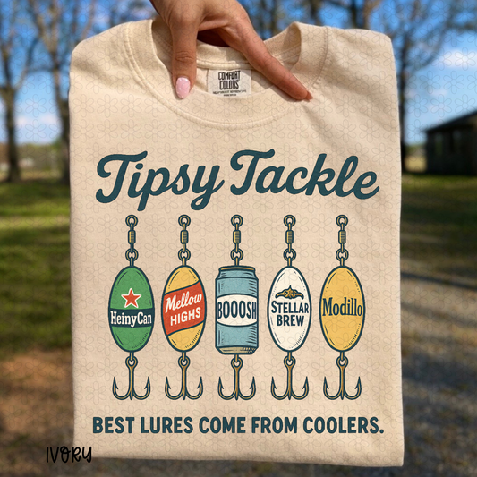 Tipsy Tackle Best Bures Come From Coolers  Completed Tee