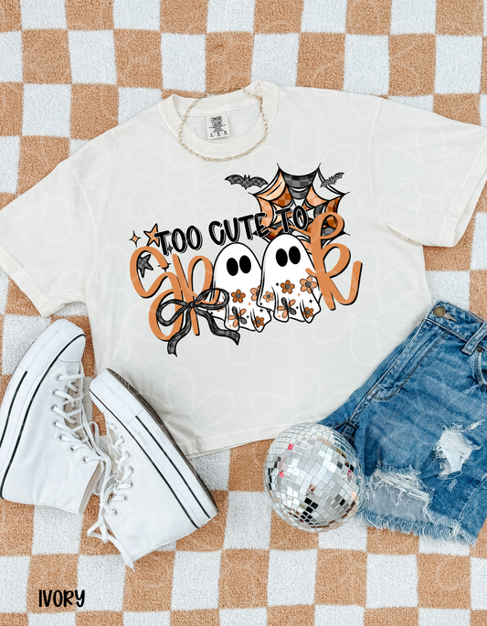 Too Cute To Spook Kids Completed Tee