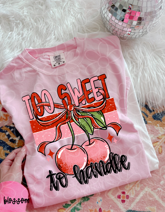 Too Sweet To Handle Kids Completed Tee
