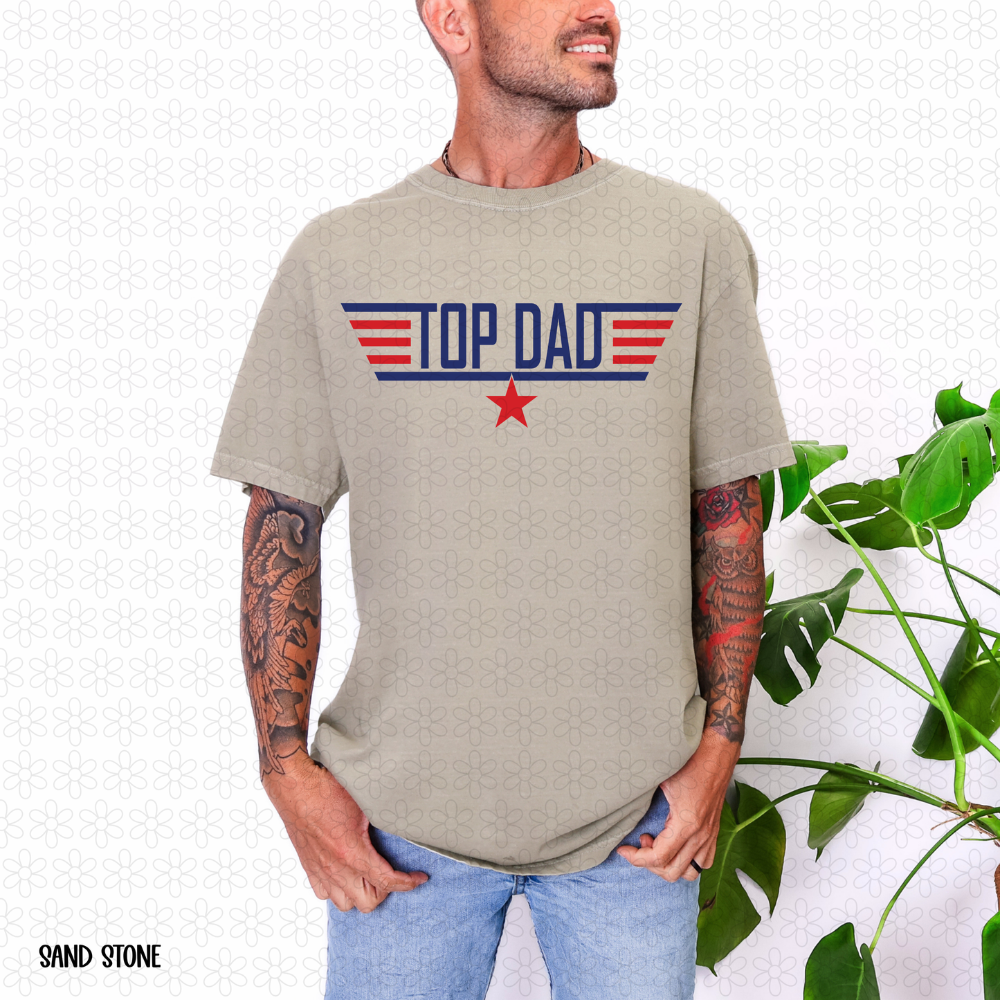 Top Dad Completed Tee