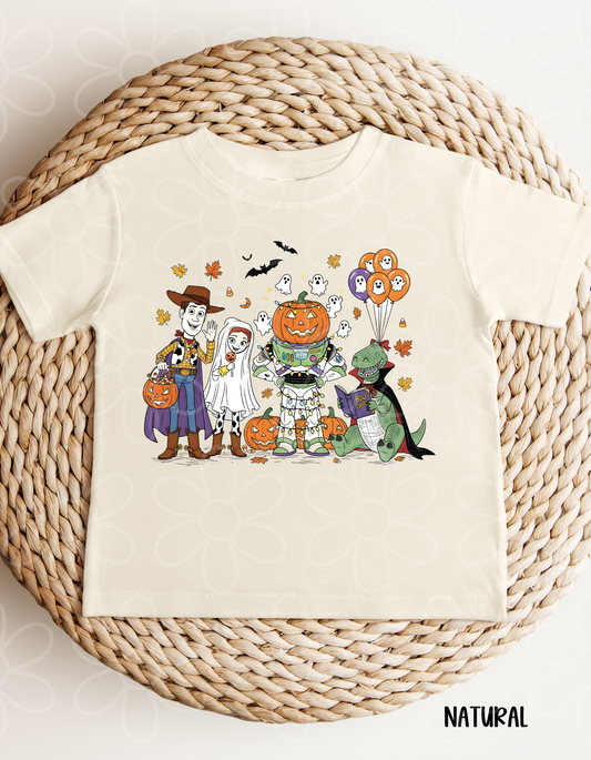 Toy Story Characters Halloween Kids Completed Tee