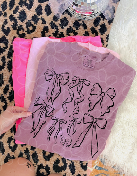 Transparent Bows Completed Tee