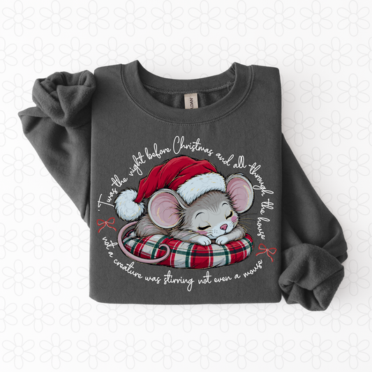 Twas the night before Christmas white Completed Tee