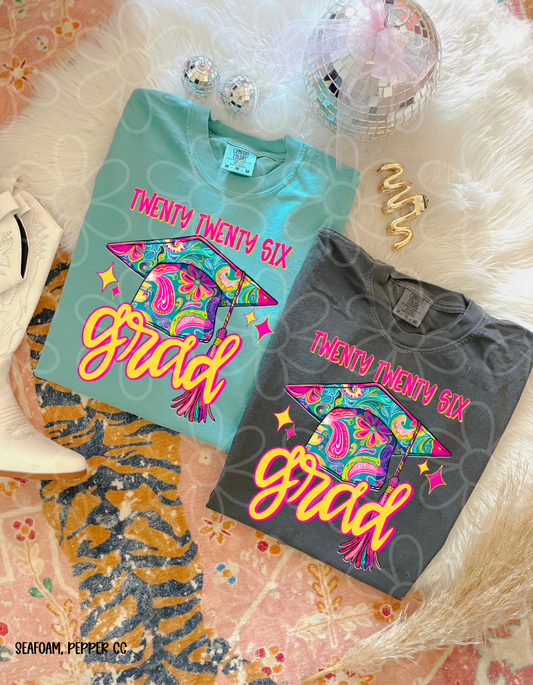 Twenty Twenty Six Grad Floral Completed Tee