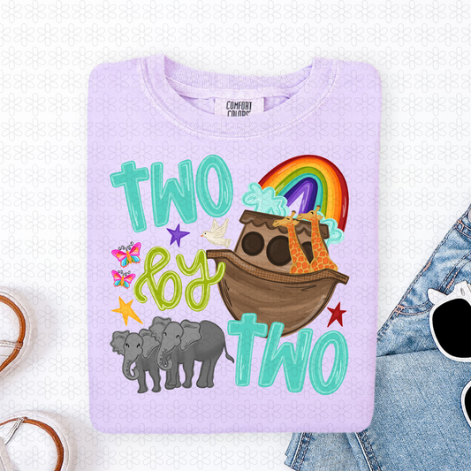 Two By Two Completed Tee
