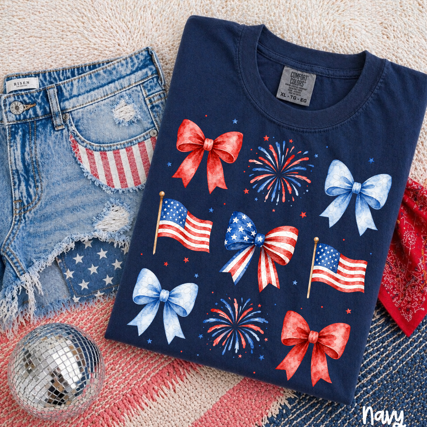 USA Coquette Completed Tee