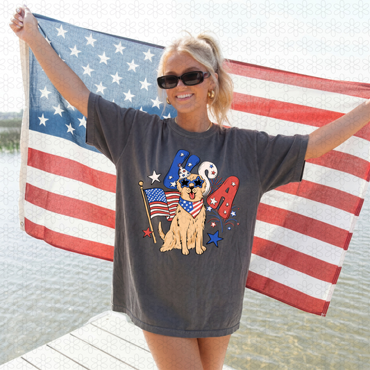 USA DOG Completed Tee