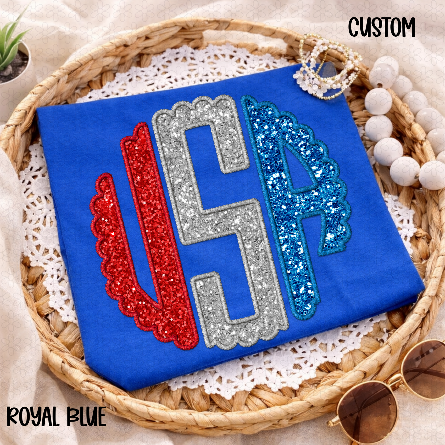 USA Monogram Custom Completed Tee