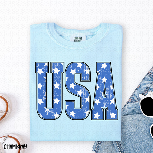 USA Stars DTF Transfer