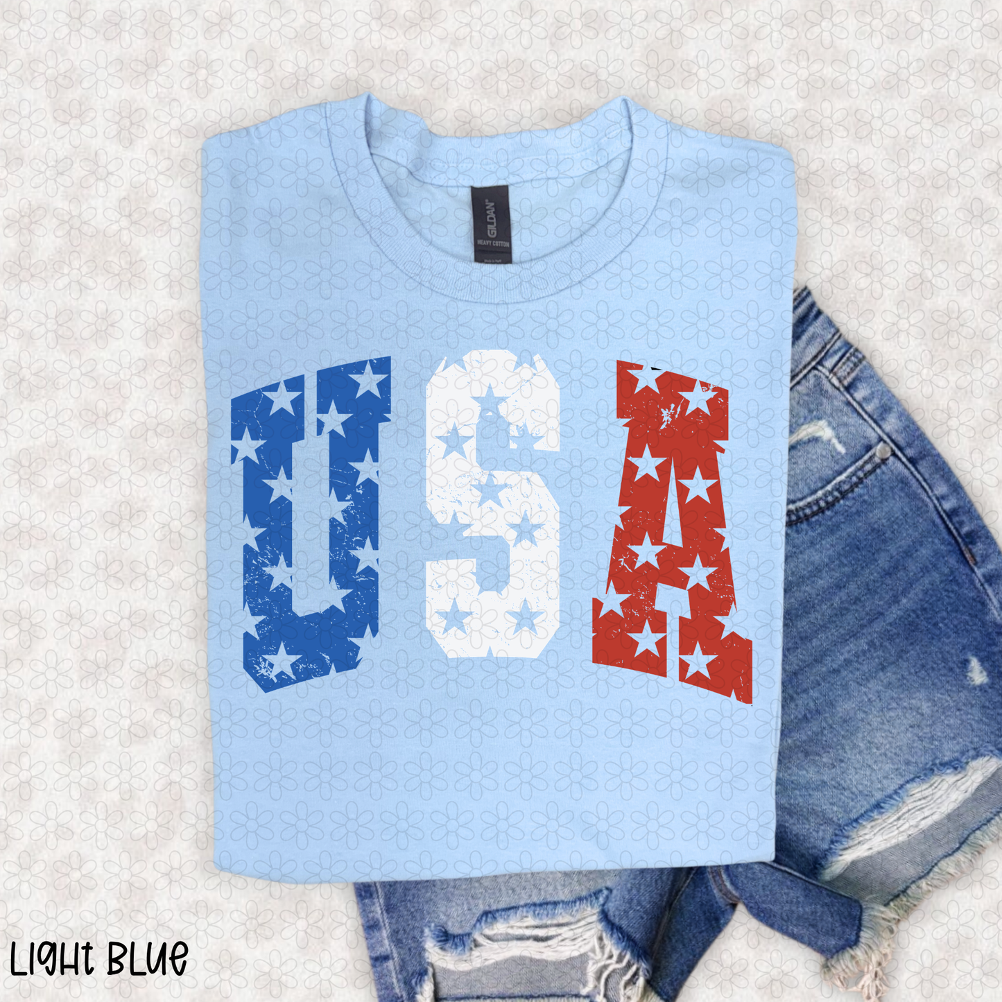 USA stars Completed Tee