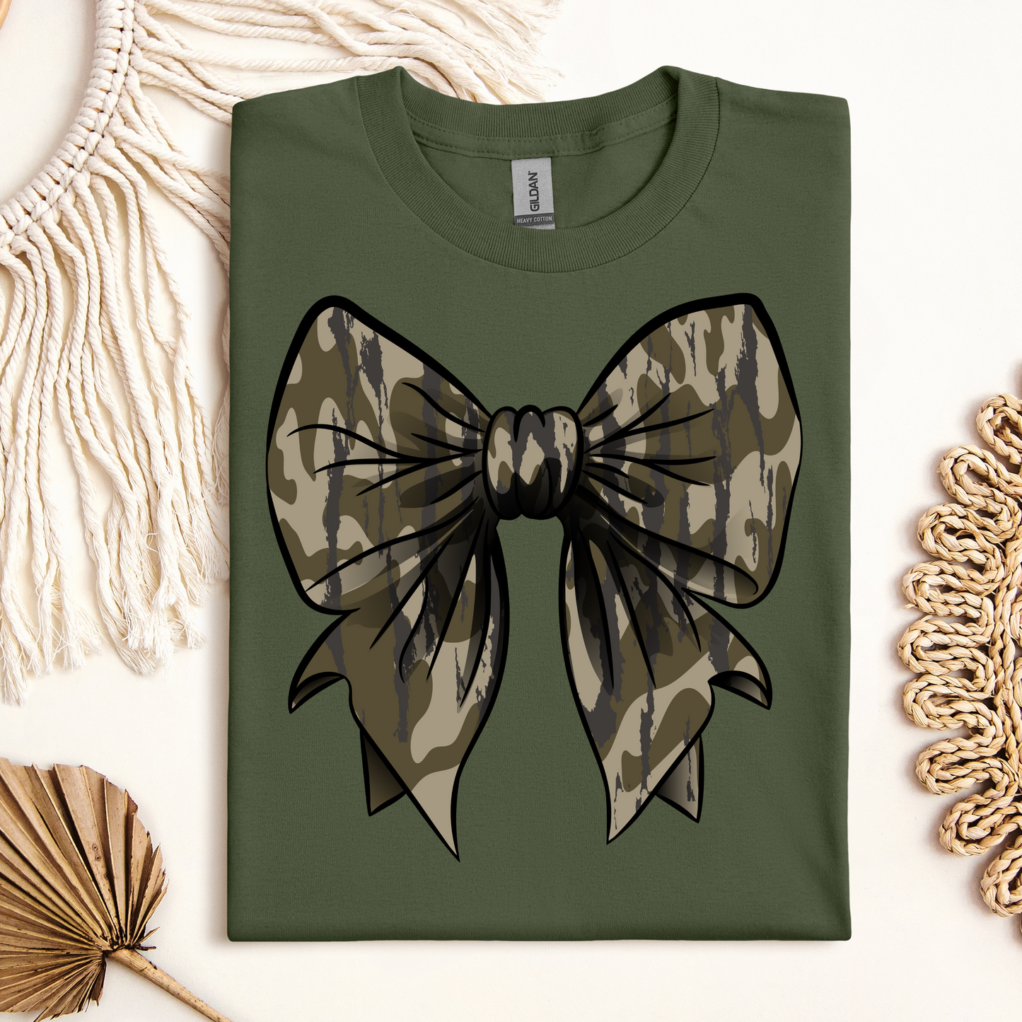 Camo Bow DTF Transfer Only