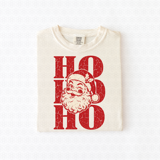 VINTAGE HO HO HO Completed Tee