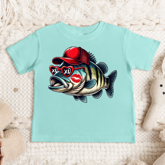 Valentines XOXO Fish Kids Completed Tee