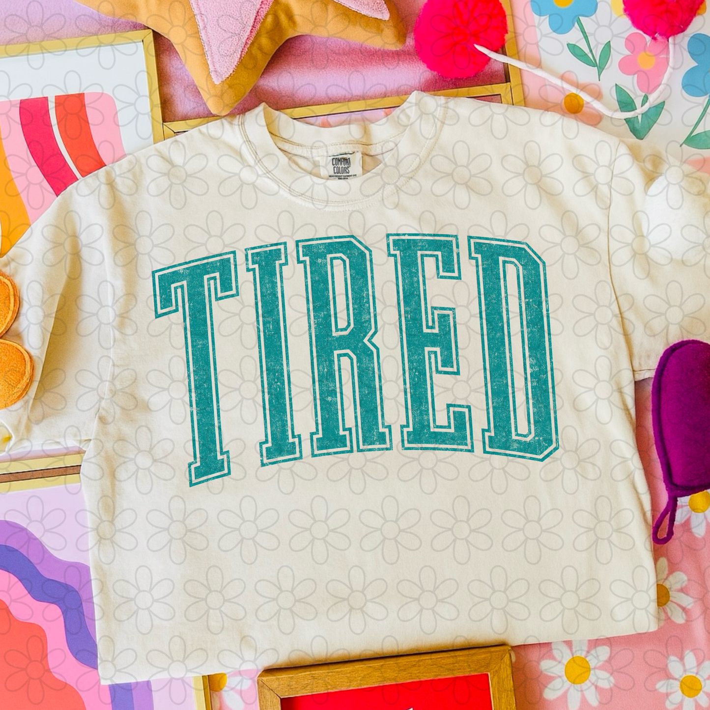 Varsity Tired Blue Kids Completed Tee