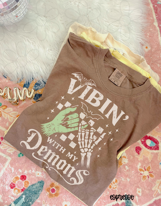 Vibin With Demons Completed Tee
