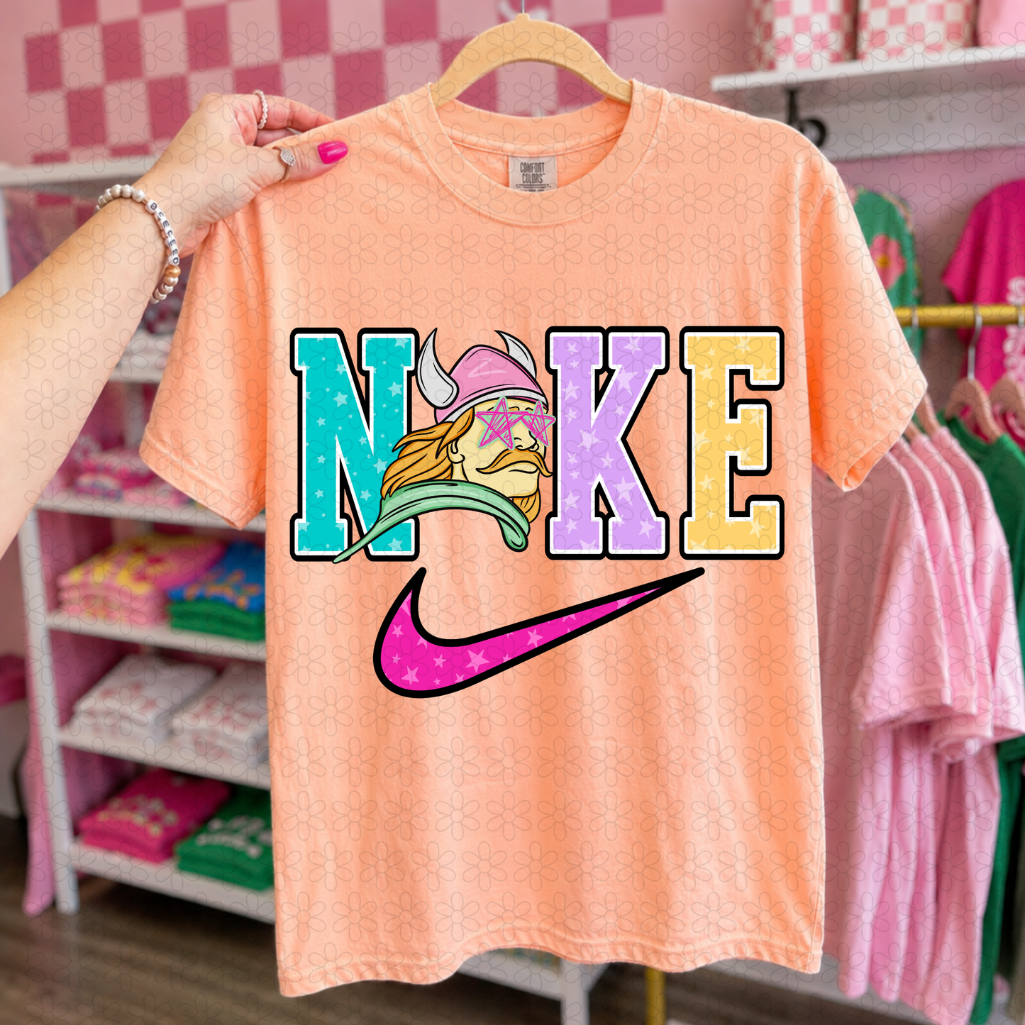 Swoosh Preppy Teams DTF Transfer