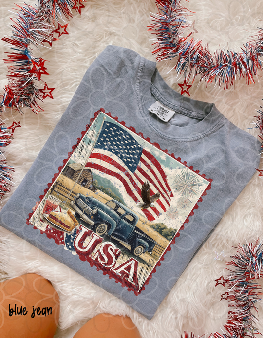 Vintage USA Kids Completed Tee