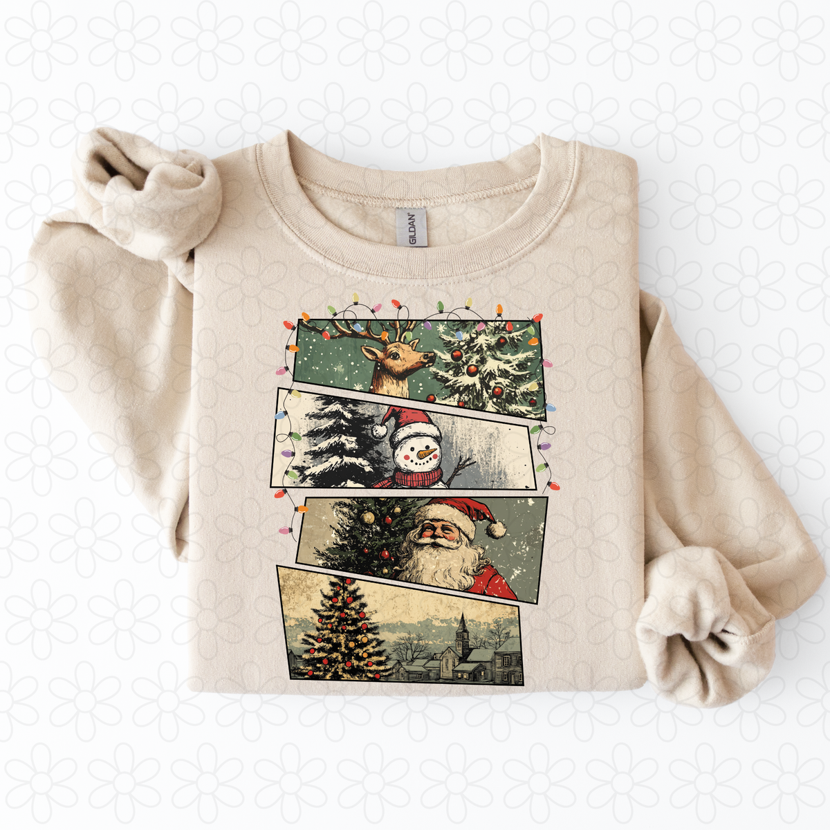 Vintage Christmas Completed Tee