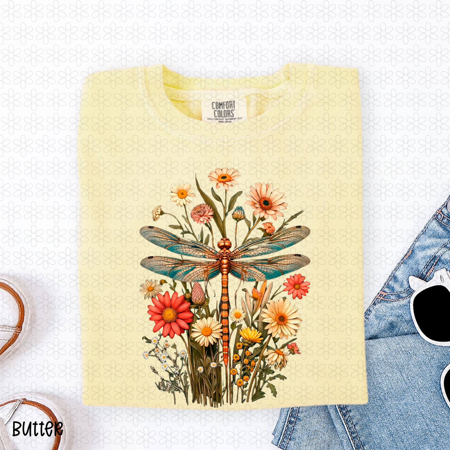 Vintage Dragonfly Completed Tee