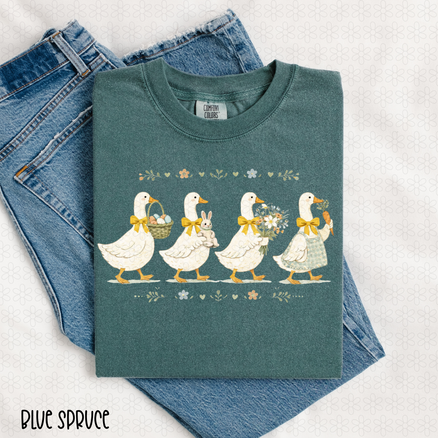 Vintage Easter Goose DTF Transfer