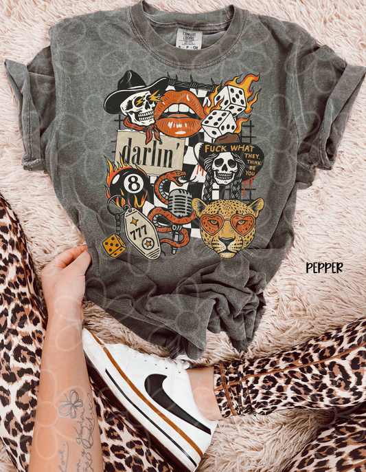Western Fuck What They Think Be You Completed Tee