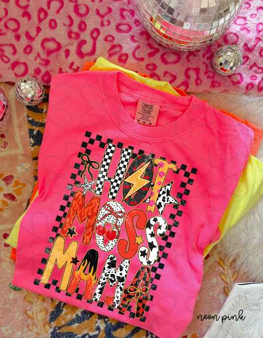 Western Hot Mess MaMa Completed Tee