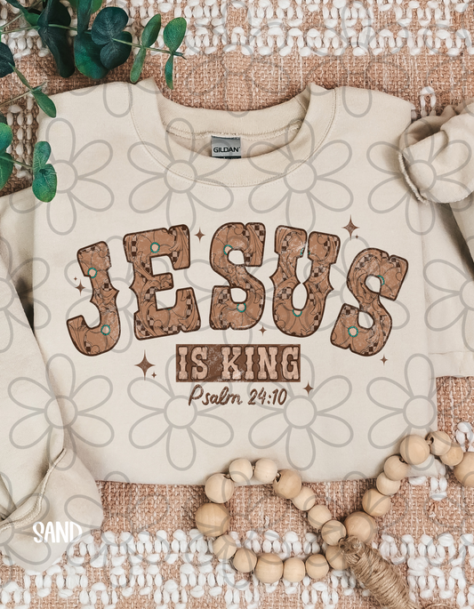 Western Jesus Is King Completed Tee